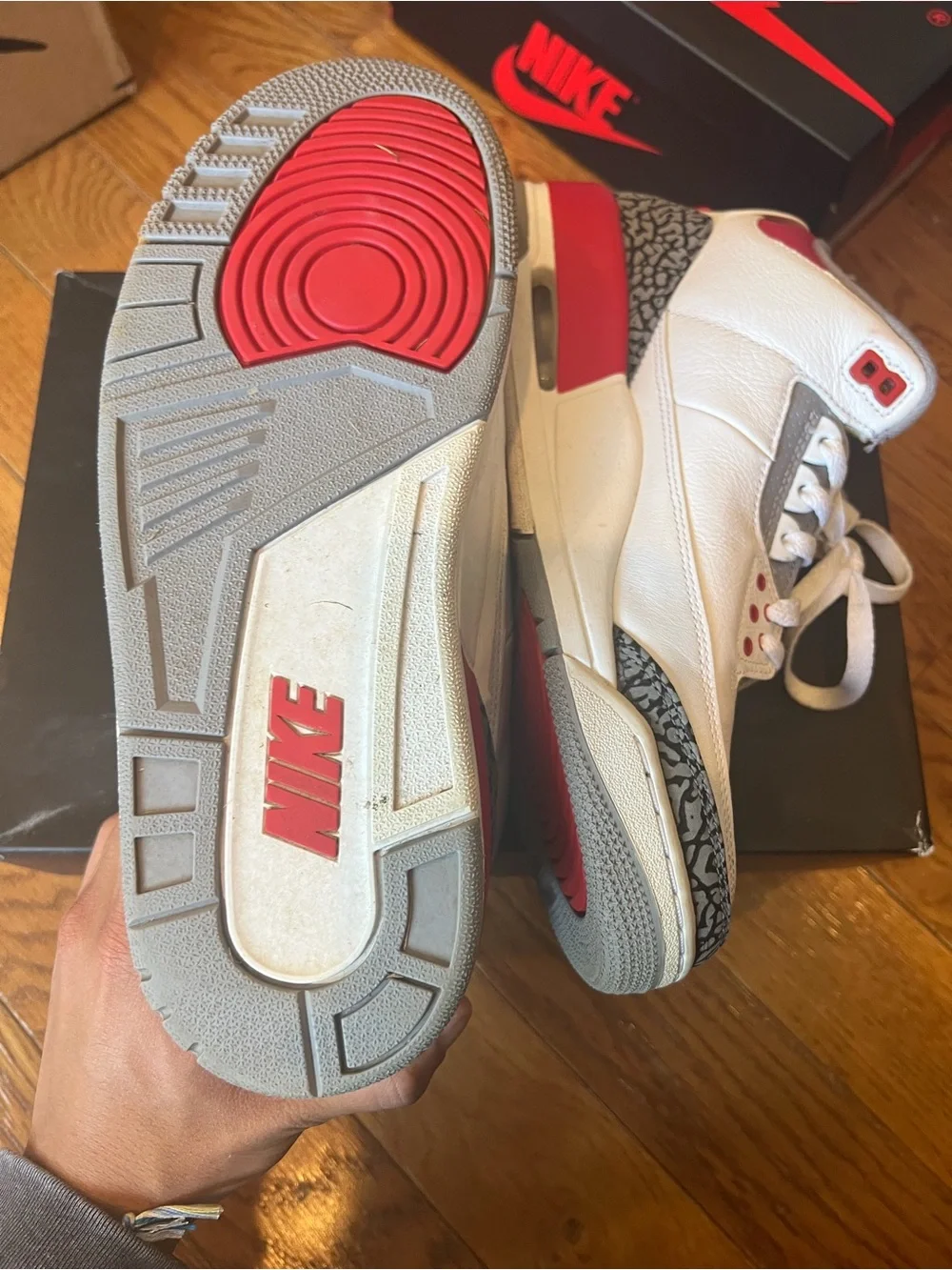 2022 Jordan 3 Fire Red Size 9 WITH BOX*